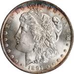 1891-CC Morgan Silver Dollar. MS-63 (NGC). OH.