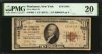 Manhasset, New York. 1929 Ty. 1 $10 Fr. 1801-1. The First NB & TC. Charter #11924. PMG Very Fine 20.