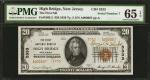 High Bridge, New Jersey. $20  1929 Ty. 2. Fr. 1802-2. The First NB. Charter #5333. PMG Gem Uncircula