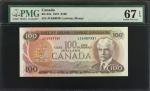 CANADA. Bank of Canada. 100 Dollars, 1975. BC-52a. PMG Superb Gem Uncirculated 67 EPQ.