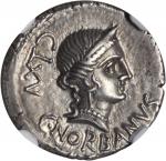 ROMAN REPUBLIC. C. Norbanus. AR Denarius (3.93 gms), Rome Mint, ca. 83 B.C. NGC AU, Strike: 4/5 Surf