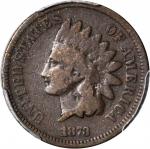 1873 Indian Cent. Close 3. Snow-1, FS-101. Doubled LIBERTY. VG-8 (PCGS).