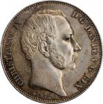 DENMARK. Rigsdaler, 1872-HC CS. Copenhagen Mint. Christian IX. PCGS MS-62 Gold Shield.
