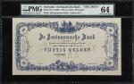 SURINAME. De Surinaamsche Bank. 50 Gulden, ND but handwritten Jan 1916. P-70s. Specimen. PMG Choice 