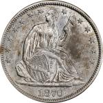 1870-CC Liberty Seated Half Dollar. WB-5. Rarity-6. AU-58 (NGC).