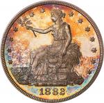 1882 Trade Dollar. Proof-65 Cameo (PCGS). CAC.