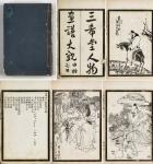 民国十四年（1928年）大华书局石印《三希堂画谱大观》一组六册。尺寸：13.3×20×0.5cm×6