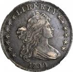 1799 Draped Bust Silver Dollar. BB-166, B-9. Rarity-1. EF-45 (NGC).