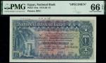 National Bank of Egypt, archival printers specimen £1, 12 May 1916, serial number range R/37 000001-