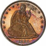1886 Liberty Seated Half Dollar. Proof-67 (PCGS). CAC.