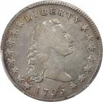 1795 Flowing Hair Silver Dollar. BB-18, B-7. Rarity-3. Three Leaves. Fine-15 (PCGS).