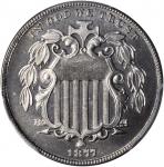 1877 Shield Nickel. Proof-67 (PCGS).