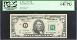 Lot of (3). Fr. 1973-G, 1974-J & 1974-L. 1974-77 $5  Federal Reserve Notes. PCGS Currency Very Choic