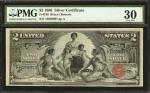 Fr. 248. 1896 $2 Silver Certificate. PMG Very Fine 30.