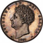 英国(GB), 1826, 銀(Ag), ｸﾗｳﾝ Crown, PCGS PR62, 極美/未プルーフ, Choice AUProof, ジョージ4世像 1クラウン銀貨 1826年 KM699