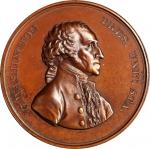 Circa 1879 Sansom Medal, Large Format. Musante GW-60A, Baker-73A. Copper, Bronzed. Plain edge. SP-64