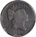 1795 Liberty Cap Half Cent. C-1. Rarity-2. Lettered Edge. AG-3 (PCGS).