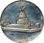 1897 Washington Monument at Philadelphia Medal. Baker S-324A. White Metal. Mint State, Bent, Mount R