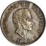 COLOMBIA. 1914-H 50 Centavos. Heaton mint. Restrepo 414.3. MS-65 (PCGS).