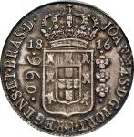 BRAZIL. 960 Reis, 1816-B. Bahia Mint. Joao as Prince Regent. PCGS AU-58.