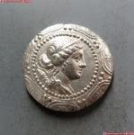 古希腊马其顿王国月亮女神与狩猎女神四德银币