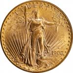 1908-D Saint-Gaudens Double Eagle. Motto. MS-63 (NGC).