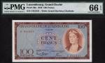 Grand-Duche de Luxembourg, 100 francs, 1956, serial number C951821, (Pick 50a, TBB B333a), in PMG ho