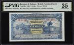 TRINIDAD & TOBAGO. Government of Trinidad & Tobago. 1 Dollar, 1939. P-5b. PMG Choice Very Fine 35.