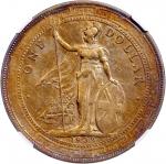 1902-B英国贸易银元，NGC AU Details (有清洗)