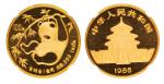 1985版熊猫1盎司金质纪念币 NGC MS68