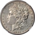 1884-S Morgan Silver Dollar. AU Details--Improperly Cleaned (NGC).
