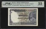1937年缅甸印度政府 10卢比。BURMA. Government of India. 10 Rupees, ND (1937). P-2b. PMG About Uncirculated 55.