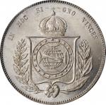BRAZIL. 2000 Reis, 1863. Rio de Janeiro Mint. Pedro II. PCGS MS-65 Gold Shield.