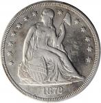 1872-CC Liberty Seated Silver Dollar. OC-1, the only known dies. Rarity-3+. EF Details--Surfaces Smo
