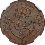 VENEZUELA. Caracas. 1/4 Real, 1817. Caracas Mint. Ferdinand VII. NGC AU-58.