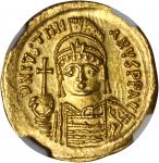 JUSTINIAN I, 527-565. AV Solidus (4.49 gms), Constantinople Mint, 10th Officinae.