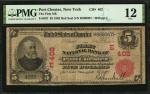 Port Chester, New York. 1902 Red Seal $5 Fr. 587. The First NB. Charter #402. PMG Fine 12.