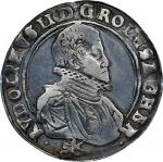 AUSTRIA. Holy Roman Empire. Taler, 1590. Kuttenberg Mint. Rudolph II. PCGS Genuine--Cleaned, VF Deta