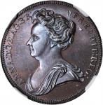 GREAT BRITAIN. Copper 1/2 Penny Pattern, ND (c. 1713). Anne (1702-14). NGC MS-64 BN.