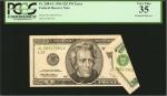 Fr. 2084-L. 1996 $20 Federal Reserve Note. San Francisco. PCGS Currency Very Fine 35. Printed Foldov
