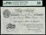 Bank of England, Cyril Patrick Mahon (1925-1929), 5, London, 20 July 1927, serial number 048/H 65603