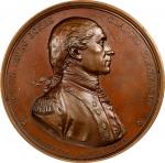1779 (ca. 1845-60) John Paul Jones Medal. Betts-568. Bronze, 56.9 mm. Original dies. SP-63 (PCGS).
