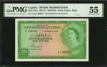 CYPRUS. Government of Cyprus. 500 Mils, 1955-57. P-34a. PMG About Uncirculated 55.