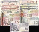 CANADA. Lot of (15). Bank of Canada. 10 to 100 Dollars, Mixed Dates. P-Various. Very Fine to Extreme
