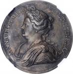 GREAT BRITAIN. Anne/Peace of Utrecht Silver Medal, 1713. NGC MS-63.