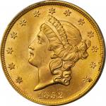 1852 Liberty Head Double Eagle. MS-63 (PCGS). Secure Holder.