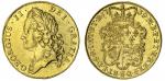 x George II (1727-1760), Two-Guineas, 1739, intermediate laureate head, rev. crowned garnished shiel