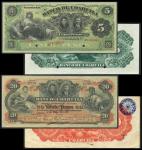 El Banco de Coahuila, Mexico, specimen 5 Pesos, ND (ca 1898), red zero serial numbers, green, maiden