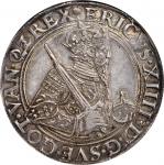 SWEDEN. Daler, 1568/7. Stockholm Mint. Erik XIV (1560-68). NGC AU-53.