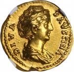 FAUSTINA SENIOR (WIFE OF ANTONINUS PIUS). AV Aureus (7.25 gms), Rome Mint, ca. A.D. 141-161. NGC Ch 